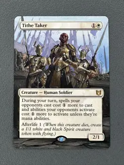 Tithe Taker MTG Wilds of Eldraine Commander Hand Painted Borderless Altered Art - Image 1