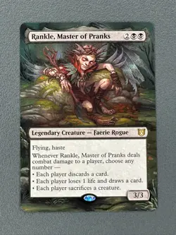 Rankle Master of Pranks MTG Wilds of Eldraine Commander Hand Painted Altered Art - Image 1