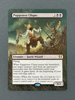 Puppeteer Clique MTG Wilds of Eldraine Commander Hand Painted Full Altered Art v - Image 1