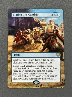 Illusionist's Gambit MTG Wilds of Eldraine Commander Hand Painted Altered Art v - Image 1