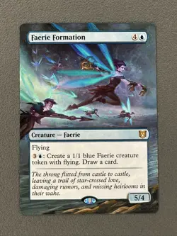 Faerie Formation MTG Wilds of Eldraine Commander Hand Painted Full Altered Art v - Image 1