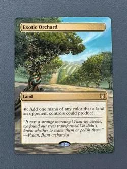 Exotic Orchard MTG Wilds of Eldraine Commander Hand Painted Extended Altered Art - Image 1