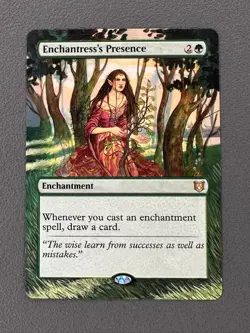 Enchantress's Presence MTG Wilds of Eldraine Commander Hand Painted Altered Art - Image 1