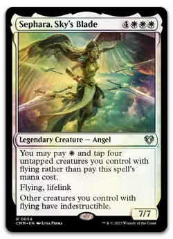 Sephara, Sky's Blade #54 (Foil) (NM) Commander Masters CMM Magic MTG - Image 1