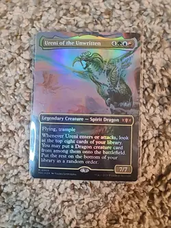 Ureni of the Unwritten (Borderless) Commander: Tarkir: Dragonstorm Foil - Image 1