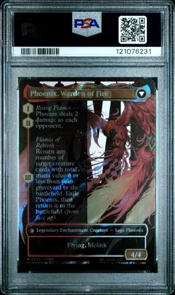 2025 MTG FINAL FANTASY JOSHUA, PHOENIX'S DOMINANT/PHOENIX, WARDEN OF FIRE PSA 10 - Image 2