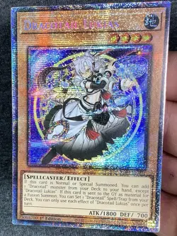 Dracotail Lukias 1st Edition Starlight Rare JUSH-EN001 Yu-Gi-Oh! [NM] - Image 2