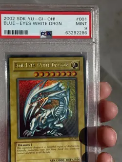 Blue-Eyes White Dragon SDK-001 Starter Kaiba Edition PSA 9 RAISED NAME SHIFT - Image 3