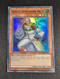 Yu-Gi-Oh! Aurkus, Lightsworn Druid LODT-EN081 Unlimited Edition Ultra Rare NM - Image 1