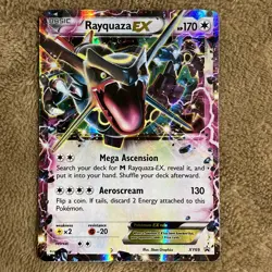 Rayquaza EX Shiny Holo Black Star Promo Card XY69 - Image 1
