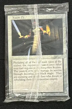 Yuan-Ti Promo Card - Sealed Black Isle Studios Pack - Forgotten Realms D&D Lore - Image 1