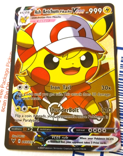 Ash Ketchum Pikachu Cosplay Pokemon Custom Fan Made Art Card - Image 1
