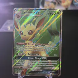 Leafeon GX 139/156 Full Art Sun & Moon Ultra Prism Pokemon Card - Image 1