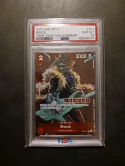 One Piece Card Game TCG Brook ST01-011 Winner Vol.4 PSA 10 - Image 1
