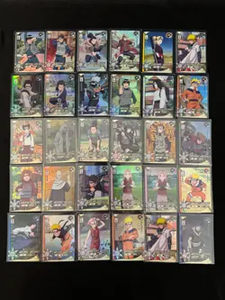NARUTO TRADING CARD TCG LOT- HOLO RARES NR-SR COLLECTABLE CARD GAME - Image 1