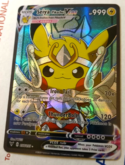 Seiya Pikachu Cosplay Pokemon Custom Fan Made Art Card - Image 1