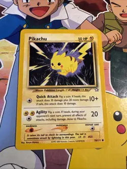 Pikachu 70/111 Neo Genesis 2000 WOTC Vintage Pokemon Card LP/NM - Image 1