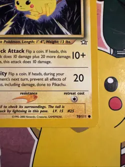 Pikachu 70/111 Neo Genesis 2000 WOTC Vintage Pokemon Card LP/NM - Image 3