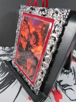 Tanjiro Kamado Diamond Card Demon Slayer Thick Metal Silver Infinity Castle - Image 3