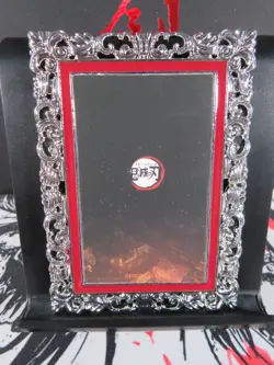 Tanjiro Kamado Diamond Card Demon Slayer Thick Metal Silver Infinity Castle - Image 4