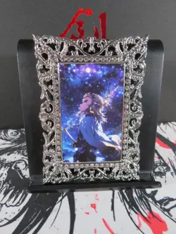 Kyojuro Rengoku Diamond Card Demon Slayer Thick Metal Silver Beautiful Rare - Image 2