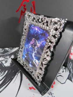 Kyojuro Rengoku Diamond Card Demon Slayer Thick Metal Silver Beautiful Rare - Image 3