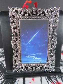 Kyojuro Rengoku Diamond Card Demon Slayer Thick Metal Silver Beautiful Rare - Image 4