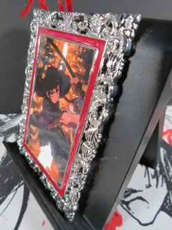 Muichiro Tokito Diamond Card Demon Slayer Thick Metal Silver Infinity Castle - Image 3