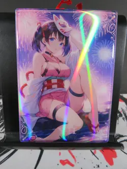 Aoi Kanzaki Serial 023/111 Acrylic Rare Thick Card Demon Slayer Collectible - Image 1