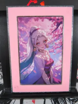 Daki Serial 016/088 Diamond Card Demon Slayer Thick Metal Silver Beautiful - Image 1