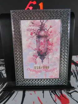 Daki Serial 016/088 Diamond Card Demon Slayer Thick Metal Silver Beautiful - Image 4