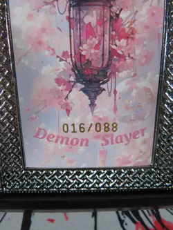 Daki Serial 016/088 Diamond Card Demon Slayer Thick Metal Silver Beautiful - Image 5