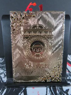 Giyu Tomioka Diamond Card Demon Slayer Thick Metal Gold ERROR BACK - Image 4