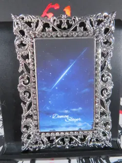 Nezuko Kamado Diamond Card Demon Slayer Thick Metal Silver Beautiful - Image 4