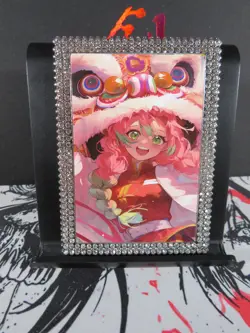 Mitsuri Kanroji Diamond Card Demon Slayer Thick Metal Silver Dragon New Year - Image 2