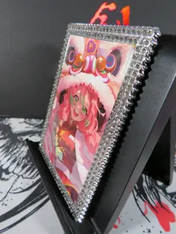 Mitsuri Kanroji Diamond Card Demon Slayer Thick Metal Silver Dragon New Year - Image 3