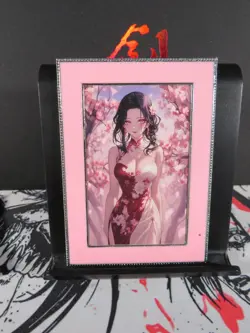 Nezuko Kamado Serial 057/088 Diamond Card Demon Slayer Thick Metal Silver - Image 2