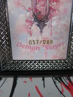 Nezuko Kamado Serial 057/088 Diamond Card Demon Slayer Thick Metal Silver - Image 5