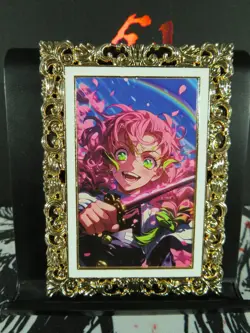 Mitsuri Kanroji Serial 044/088 Diamond Card Demon Slayer Thick Metal Gold - Image 1
