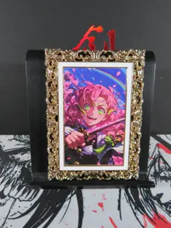 Mitsuri Kanroji Serial 044/088 Diamond Card Demon Slayer Thick Metal Gold - Image 2