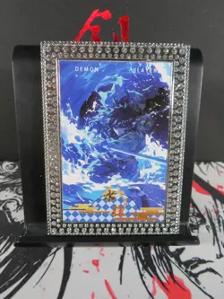 Giyu Tomioka Diamond Card Demon Slayer Thick Metal Silver Rare Beautiful - Image 2