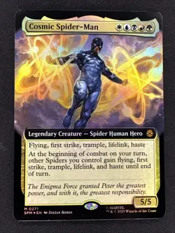 MTG Cosmic Spider-Man 0271 Foil (Extended Art) Marvel's Spider-Man NM SPM - Image 1