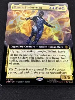 MTG Cosmic Spider-Man 0271 Foil (Extended Art) Marvel's Spider-Man NM SPM - Image 4