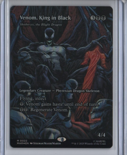 MTG Spider-Man Venom King in Black M 0022 Foil Full Art Magic The Gathering RARE - Image 1