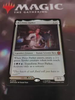 Mtg. Peter Parker. Foil. Marvel's Spider-Man. Pack Fresh - Image 1