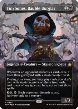 MTG English Tinybones, Bauble Burglar (Borderless) (Mana Foil) NM Foil - Image 1
