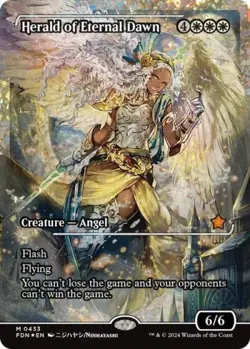 MTG English Herald of Eternal Dawn (Showcase) (Fracture Foil) NM Foil - Image 1