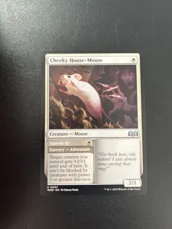 Cheeky House-Mouse - Mtg: Wilds of Eldraine Regular Uncommon 07 - Image 1