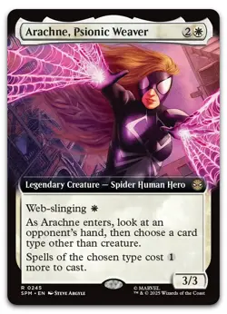 Arachne, Psionic Weaver (Extended Art) #245 (NM) Spider-Man SPM Magic MTG - Image 1