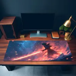 MTG Playmat - Spellblade Warrior with Fiery Blade | Epic Firestorm Art - Image 3